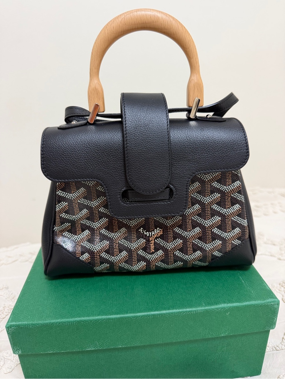 Goyard Black Saigon Mini